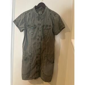 Guess Dress Hunter Green with Zipper